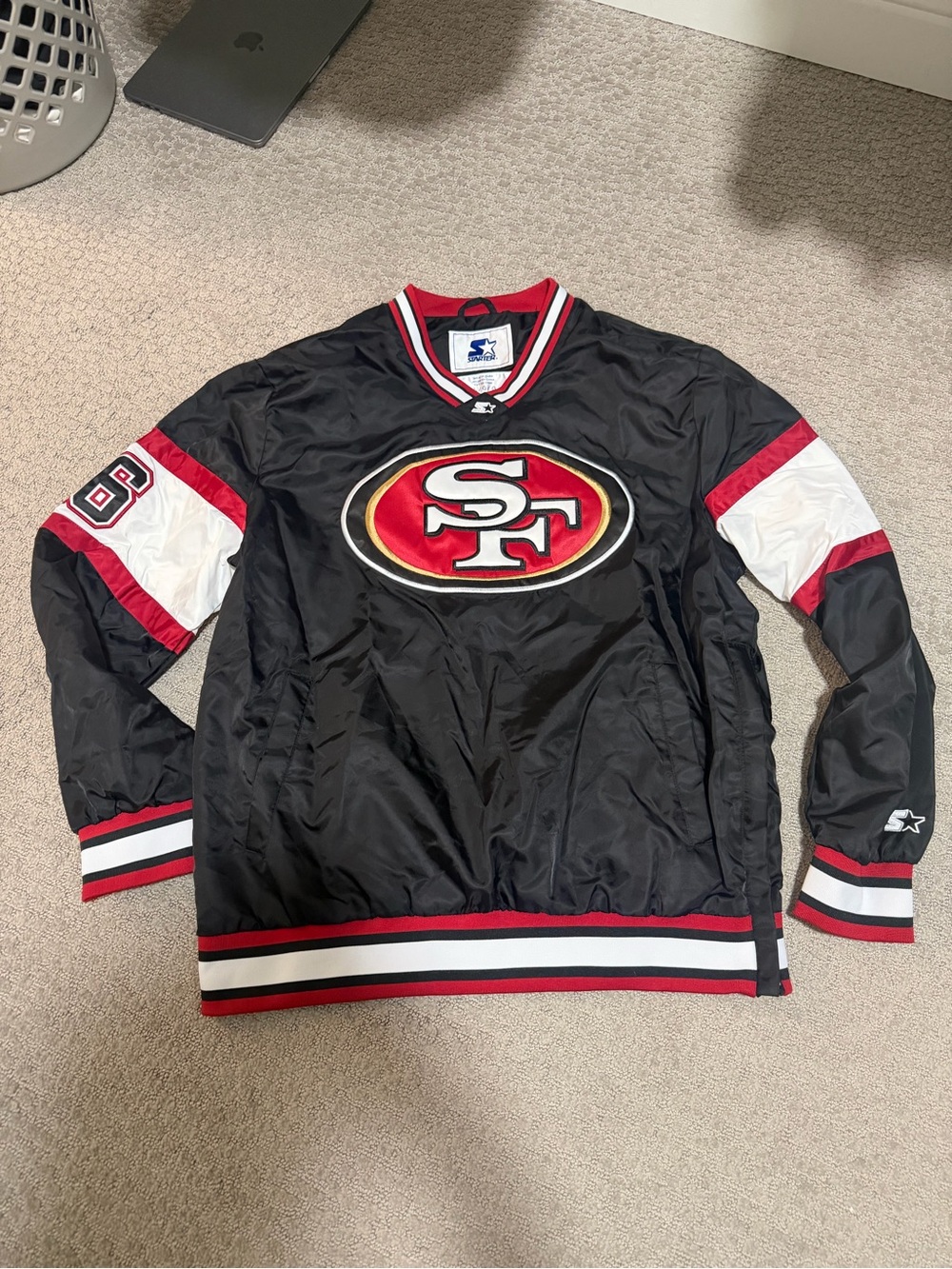 MENS SAN FRANCISCO 49ERS V-NECK PULLOVER